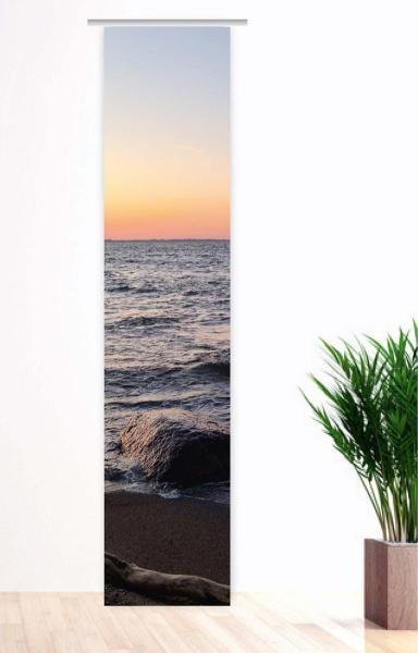 Flächenvorhang Milder Abend, Schiebevorhang, Schiebegardine, modern, 60 cm breit, 2,65 m hoc